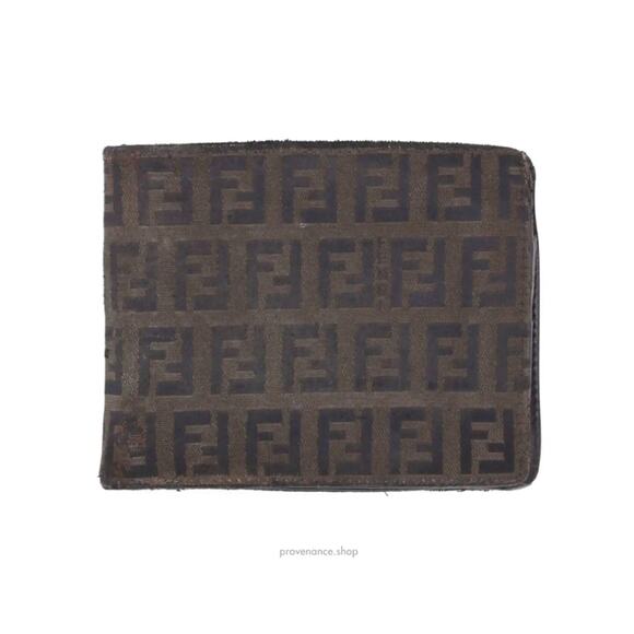 🔴 Fendi FF Zucca Bifold Wallet - Brown - Picture 1 of 7